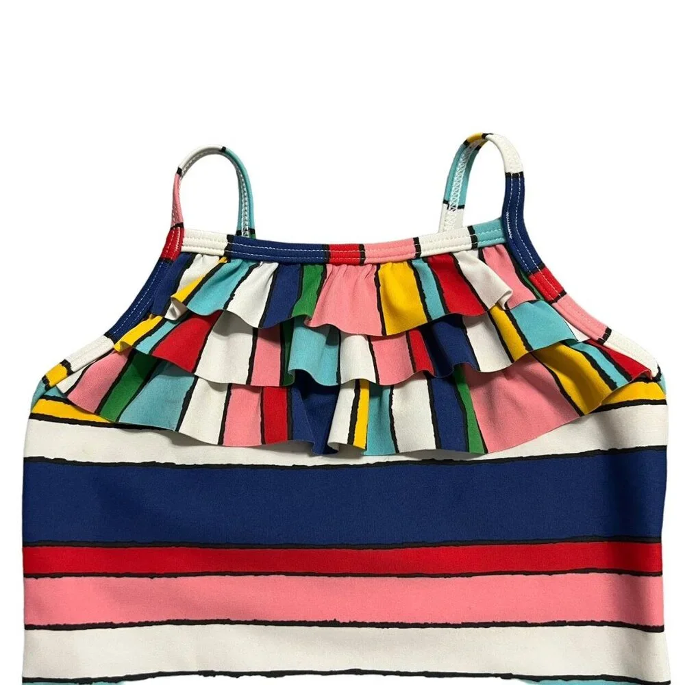 Hanna Andersson Sz 90 (3) Colorful Striped Swim Bathing Suit